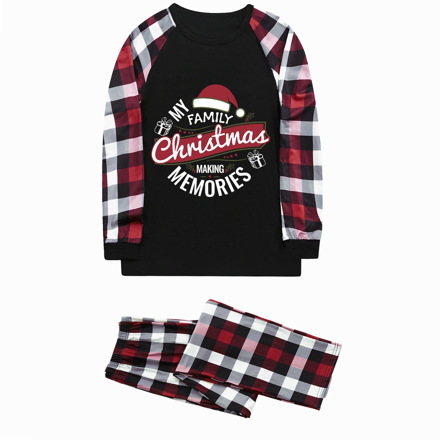 FunoSoul Christmas Pajamas for Family Christmas Pjs Family Pjs Matching Sets With Pocket