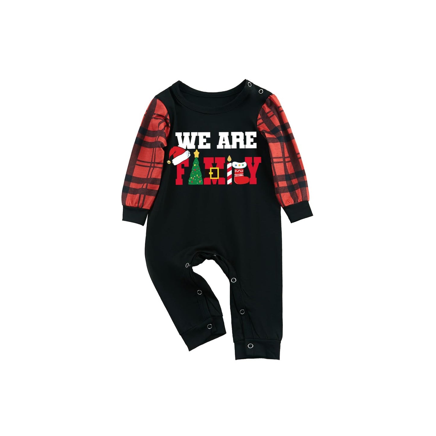 FunoSoul Christmas Pajamas for Family Christmas Pjs Family Pjs Matching Sets With Pocket