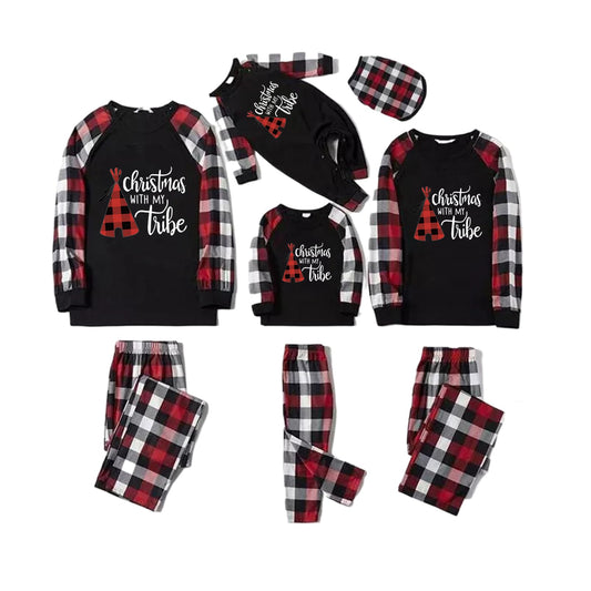 FunoSoul Christmas Pajamas for Family Christmas Pjs Family Pjs Matching Sets With Pocket