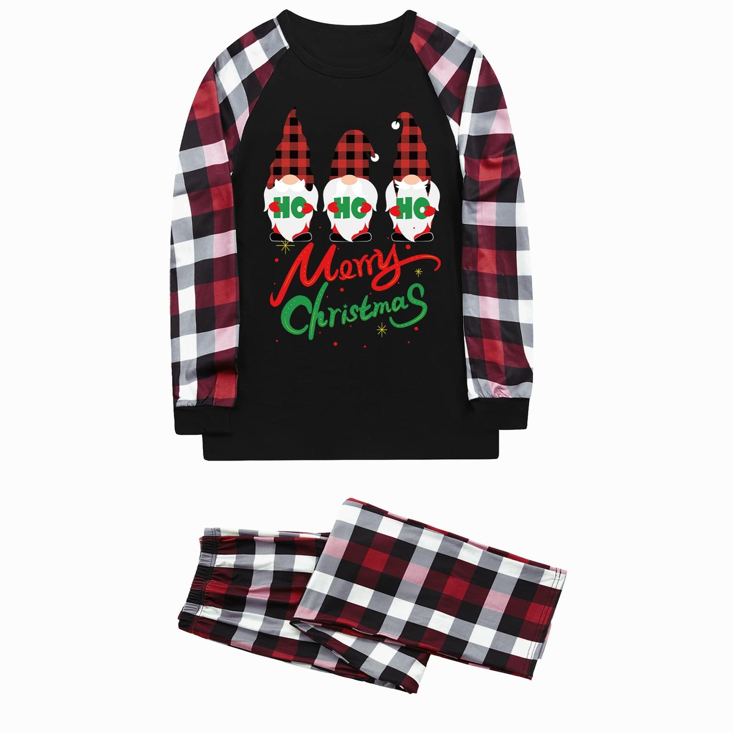 FunoSoul Christmas Pajamas for Family Christmas Pjs Family Pjs Matching Sets With Pocket