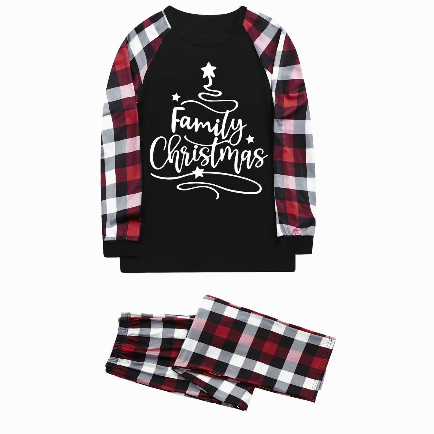 FunoSoul Christmas Pajamas for Family Christmas Pjs Family Pjs Matching Sets With Pocket