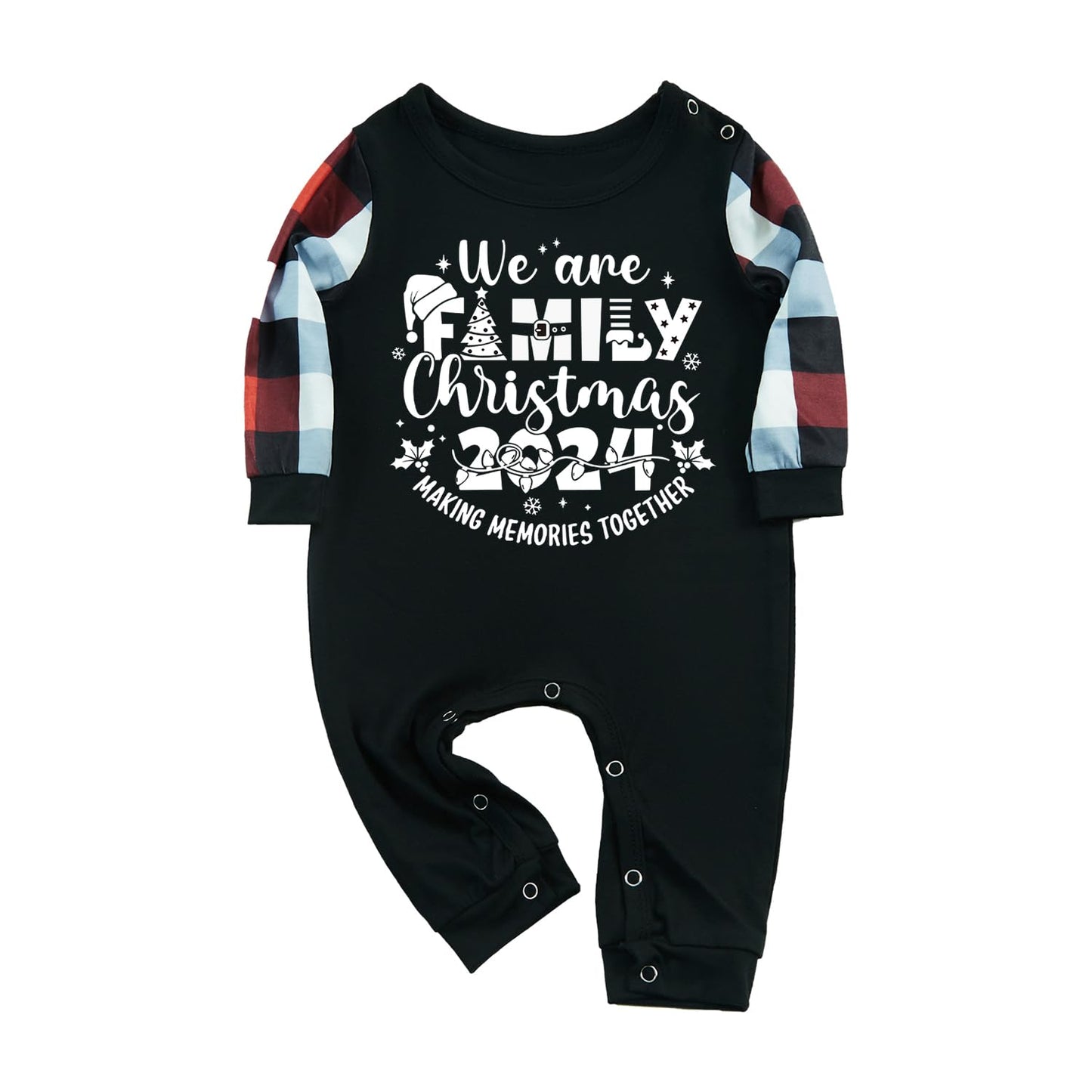 FunoSoul Christmas Pajamas for Family Christmas Pjs Family Pjs Matching Sets With Pocket