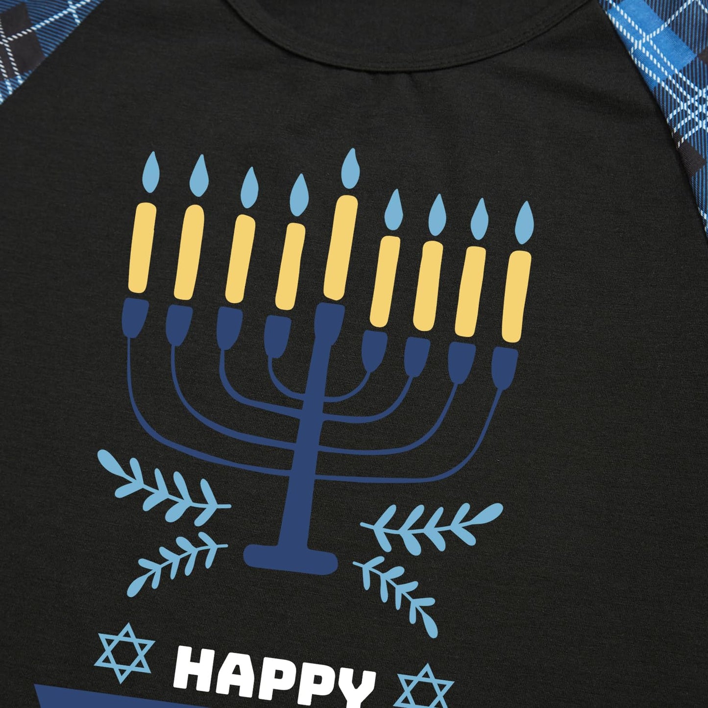 Funosoul Hanukkah Pajamas for Family Hanukkah Family Pjs Matching Sets With Pocket