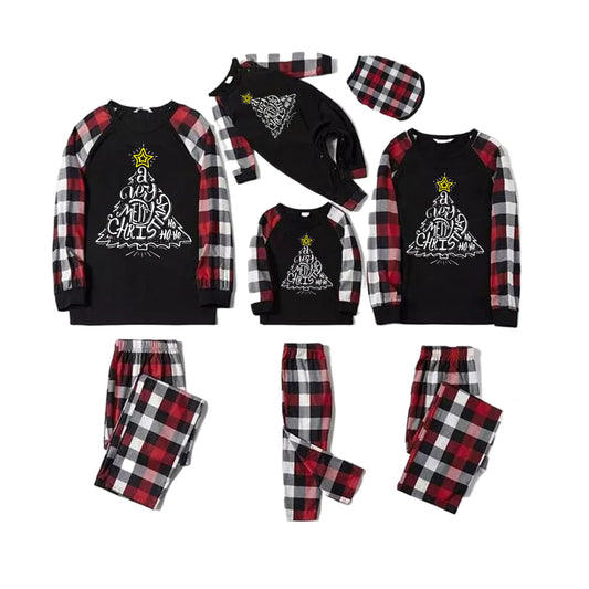 FunoSoul Christmas Pajamas for Family Christmas Pjs Family Pjs Matching Sets With Pocket