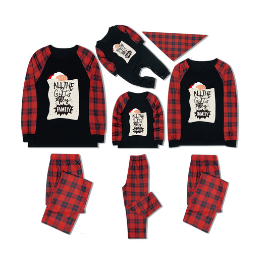 FunoSoul Christmas Pajamas for Family Christmas Pjs Family Pjs Matching Sets With Pocket