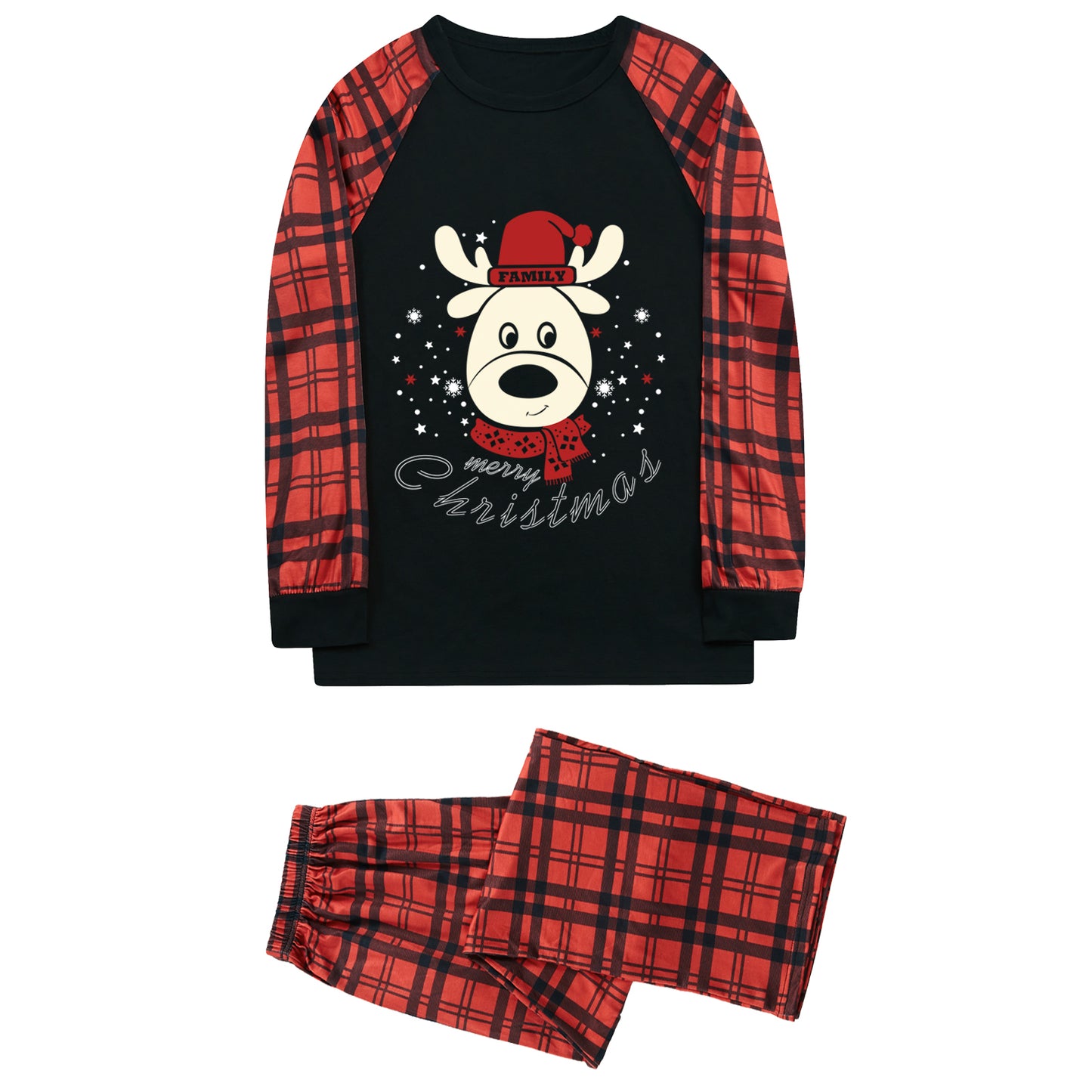 FunoSoul Christmas Pajamas for Family Christmas Pjs Family Pjs Matching Sets With Pocket