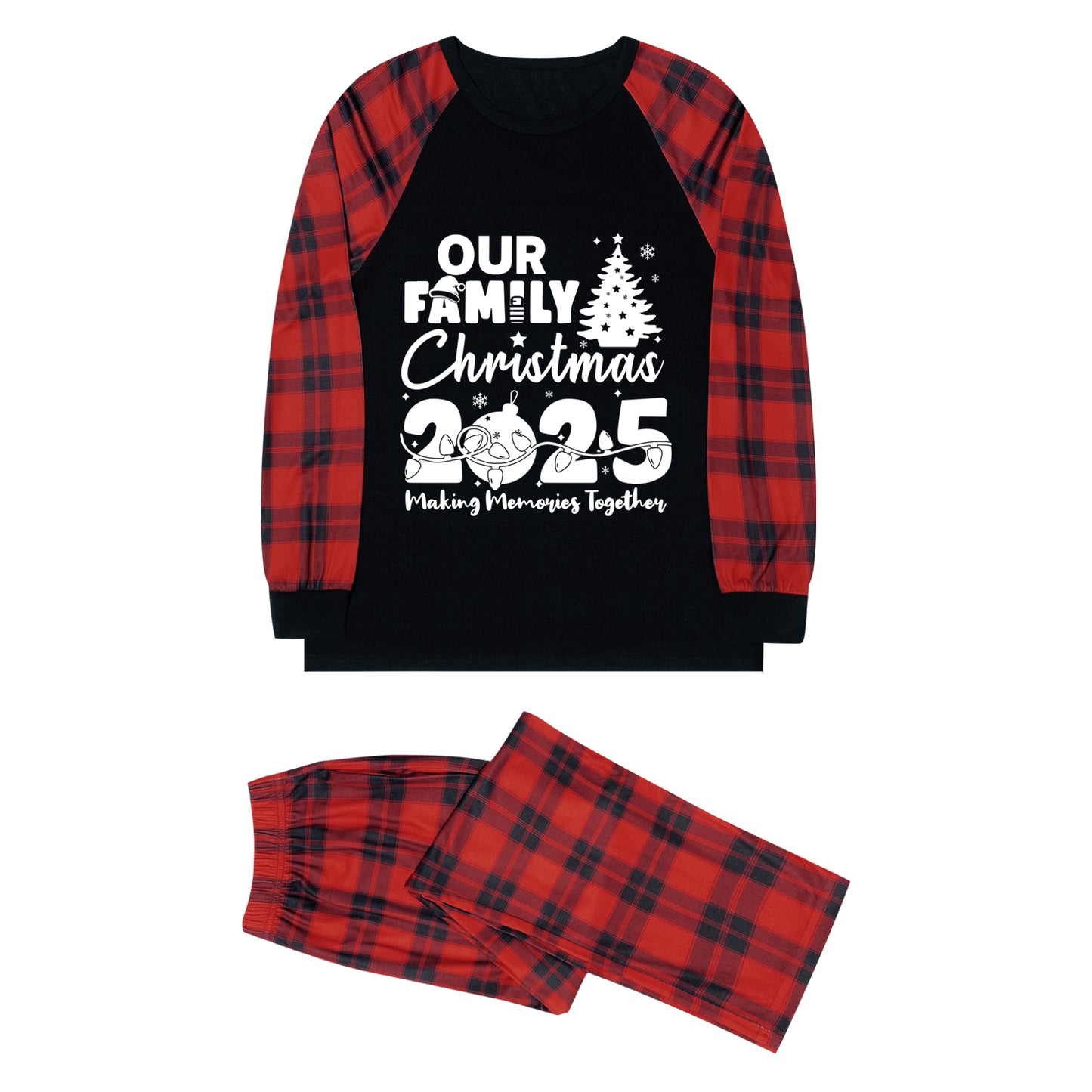 FunoSoul Christmas Pajamas for Family Christmas Pjs Family Pjs Matching Sets With Pocket