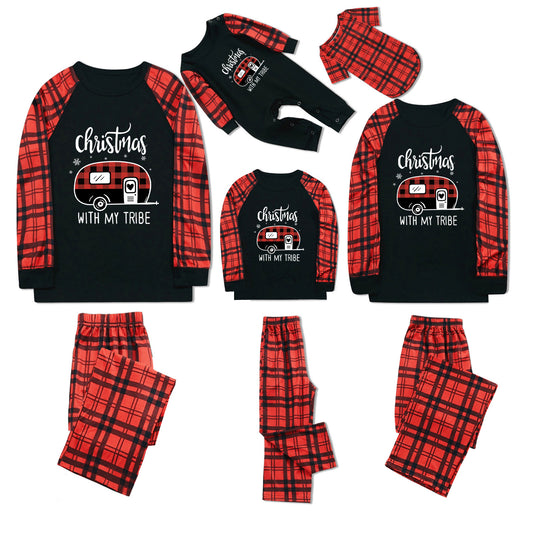 FunoSoul Christmas Pajamas for Family Christmas Pjs Family Pjs Matching Sets With Pocket