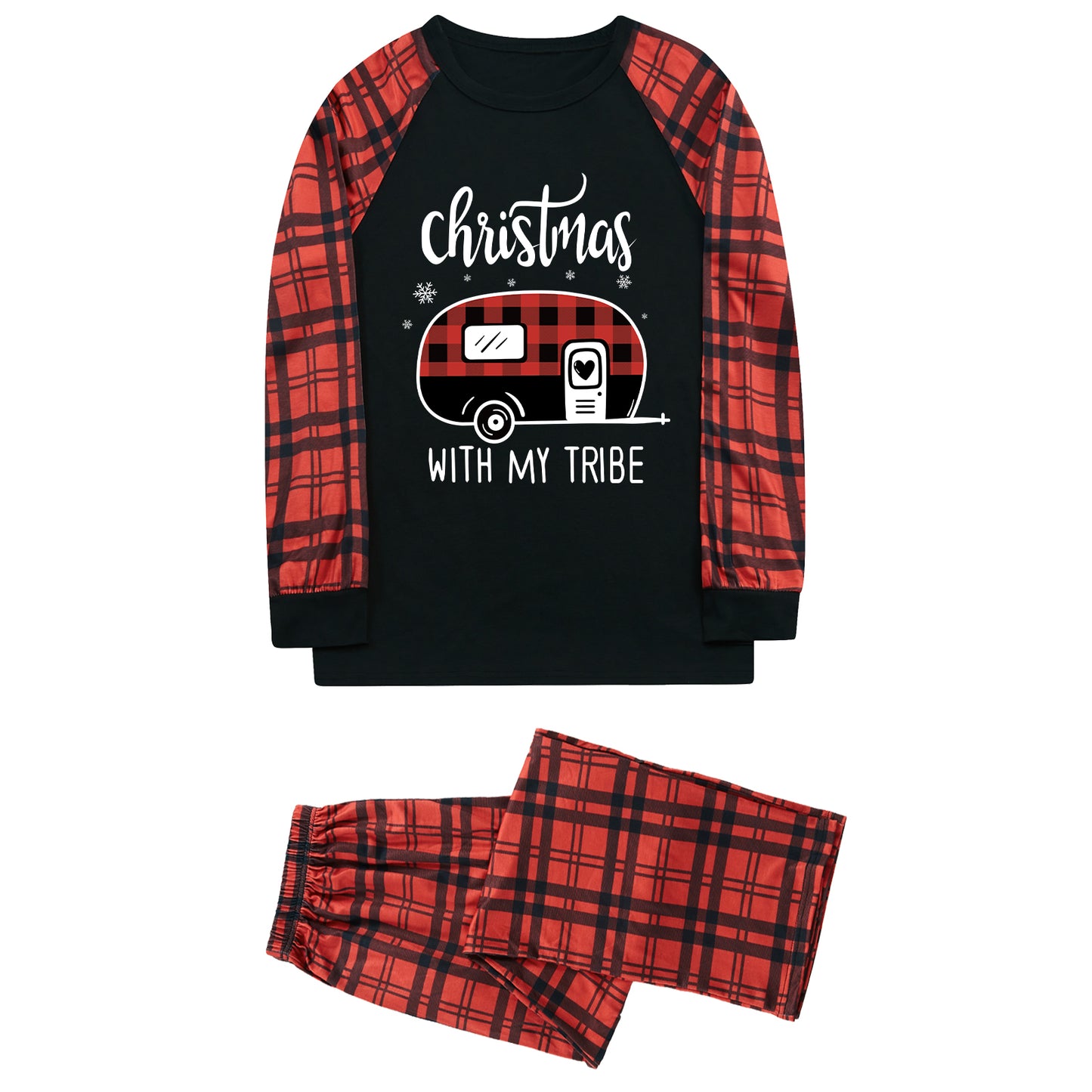 FunoSoul Christmas Pajamas for Family Christmas Pjs Family Pjs Matching Sets With Pocket