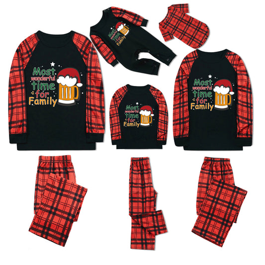 FunoSoul Christmas Pajamas for Family Christmas Pjs Family Pjs Matching Sets With Pocket